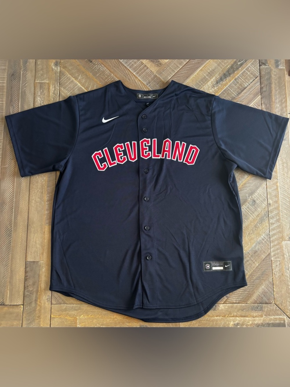 Nike Cleveland Guardians MLB Jersey Men's XL Navy Blue